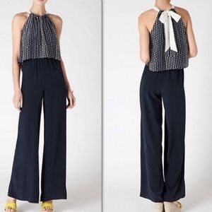 ANTHRO Laureate Lane Ashley Silk Jumpsuit
